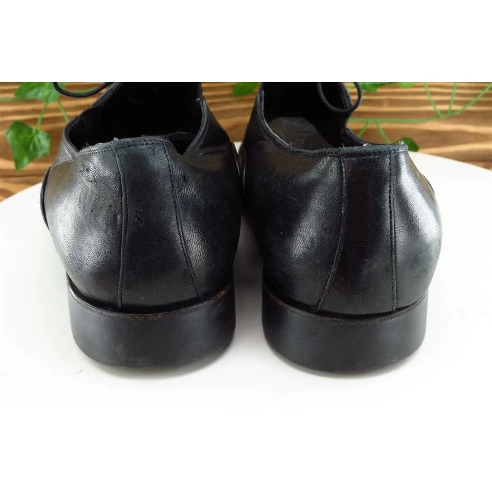Bruno Magli Shoes Sz 10.5 M Black Derby‎ Oxfords Leather Men
